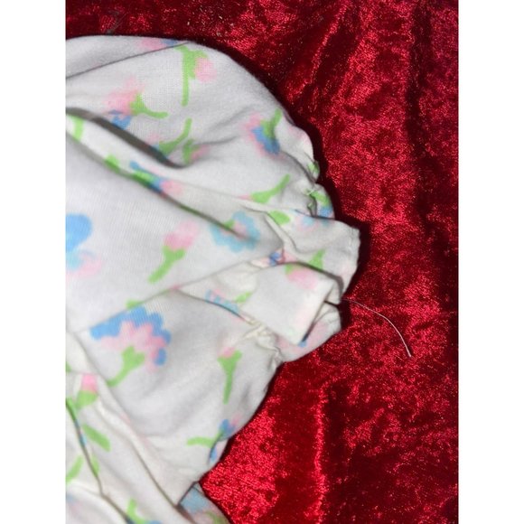 Cutest Ones Vintage Size 12 Months White Floral Print Infant Girls 2 Piece Dress - Picture 8 of 10